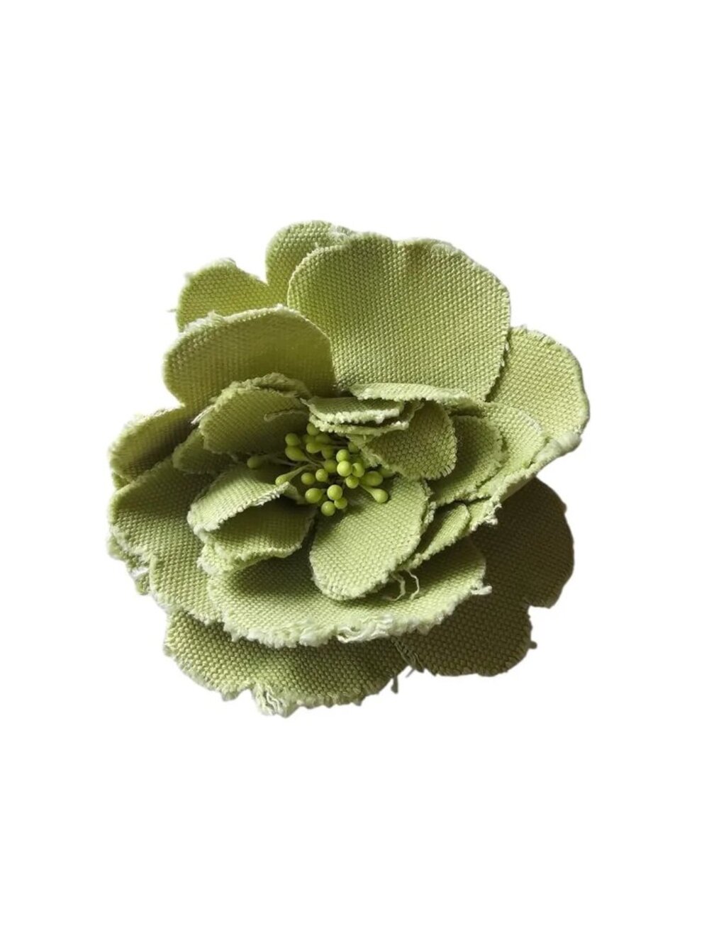 chunky green flower statement brooch